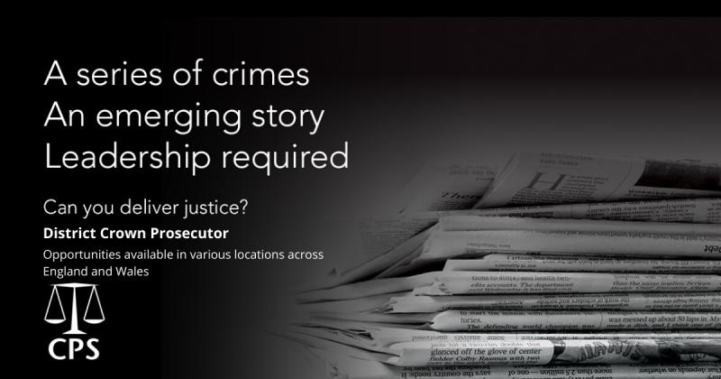 Interested in becoming a District Crown Prosecutor with the CPS? We are looking for talented lawyers with management experience to join us across various locations. Learn more and apply now at cps.gov.uk/careers-cps #legalcareers #management