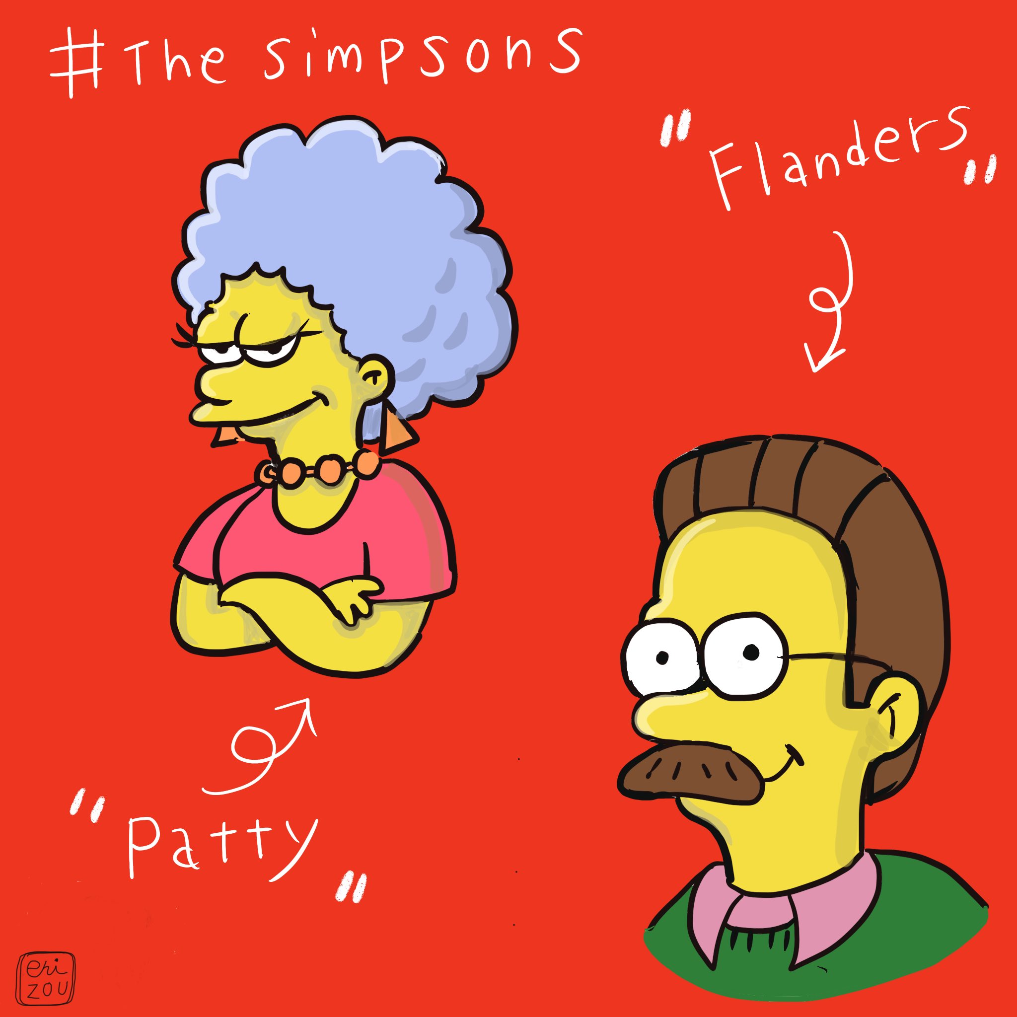 えりぞう 今宵はシンプソンズ熱冷めず どんどん描きたくなるイラスト マージの姉 双子のパティの方 と お隣のフランダースさん フランダース難しかった 手書き シンプソンズ Thesimpsons Drawing 手書き お絵描きさんと繋がりたい えりぞう 今宵はシンプソンズ熱冷めず どんどん描きたくなるイラスト マージの姉 双子のパティの方 と お隣のフランダースさん フランダース難しかった 手書き シンプソンズ Thesimpsons Drawing 手書き お絵描きさんと繋がりたい