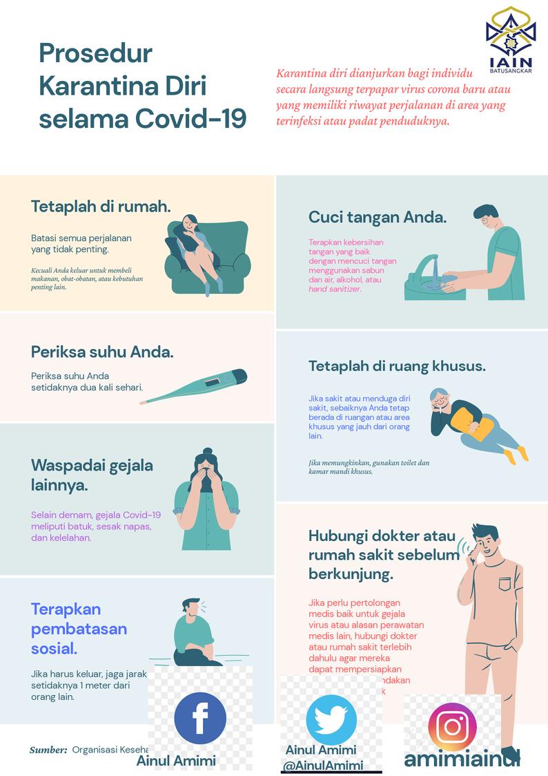 AinulAmimi's tweet photo. Assalamualaikum bunda-bunda, kakak-kakak semuanya, dikegiatan yang kedua ini saya akan menyajikan bentuk poster tentang prosedur karantina diri selama covid-19 ini.
# KKNDR2020
# Iain batusangkar
Jangan lupa like, komen, subscribe ya teman2 https://t.co/Z3YkQIuCMI