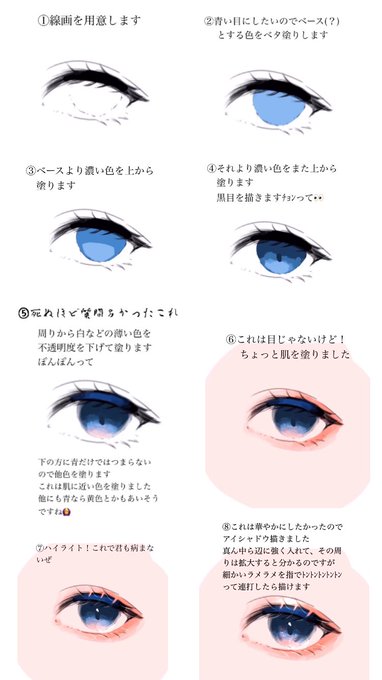 「blue eyes multiple views」 illustration images(Popular)