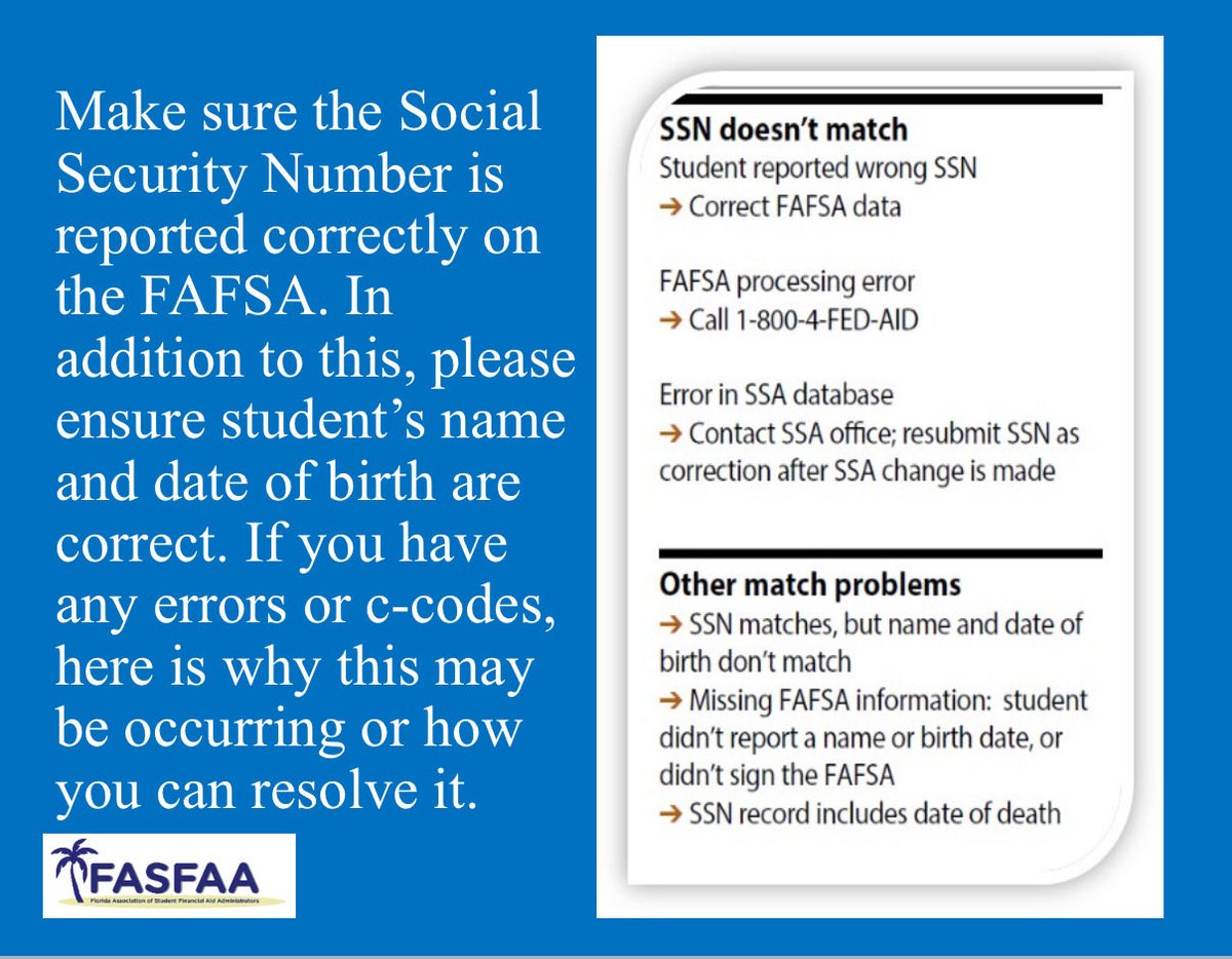 FASFAA's tweet image. #FASFAATipFriday