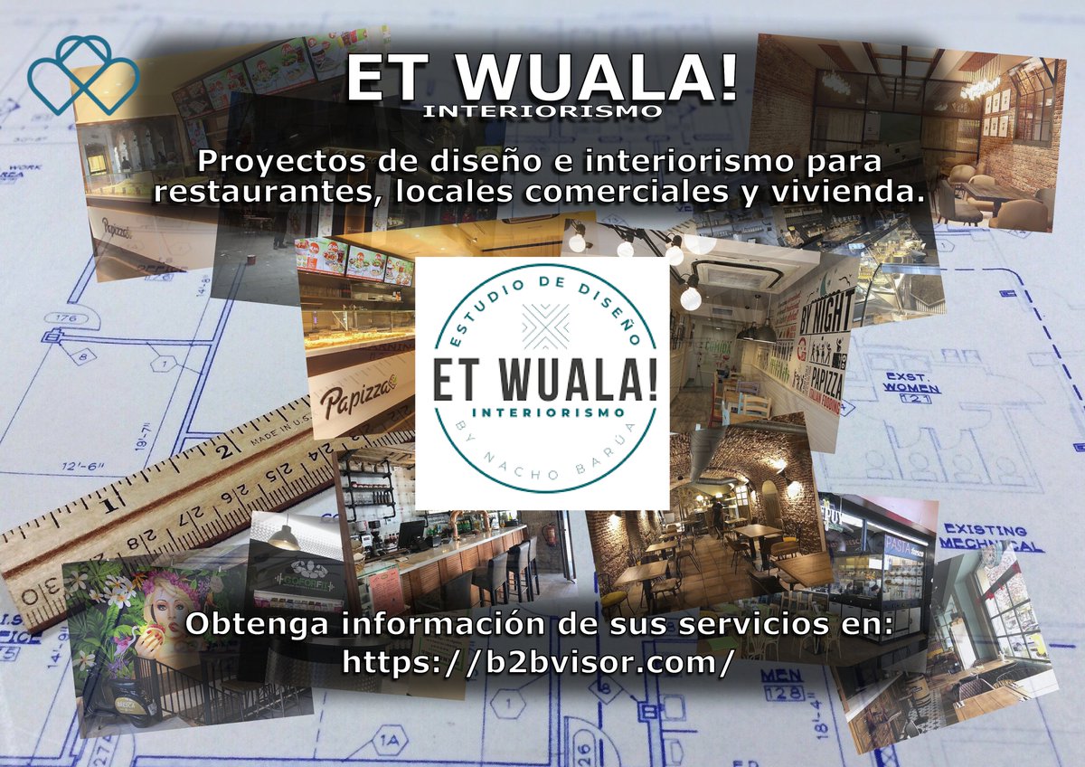 b2bvisor's tweet image. Os invitamos a que visitéis Et-Wuala. Un gran estudio de diseño e interiorismo, especializado en restaurantes, locales comerciales y vivienda.

Descubra ET WUALA! en: b2bvisor.com/profile/et-wua…

#etwuala #diseño #interiorismo #b2b #b2bvisor