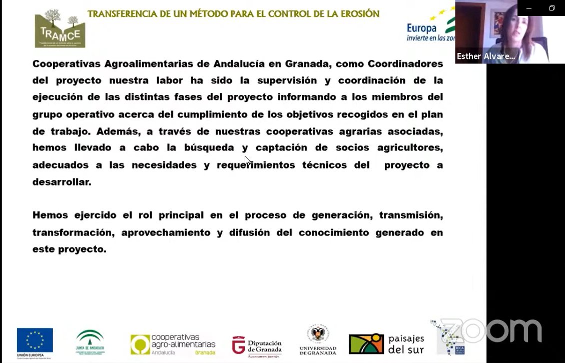 GTramce's tweet photo. Os dejamos las imágenes de la exposición de las conclusiones de nuestro proyecto de investigación durante la webinar organizada junto a la Asociación Internacional de Control de la Erosión y Sedimentos @IECAIBERO ��😀

@CoopsAgroGRA @paisajesdelsur @dipgra @CanalUGR #GOTramce https://t.co/Wx1lW4Q3He