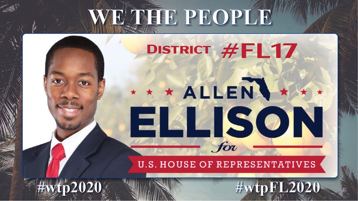 #FL17
Allen Ellison stands with Floridians on a cleaner and safer environment, securing Social Security, building on the ACA and expanding Medicare/Medicaid.

#VoteBlue2020 

#wtpFL2020

ballotpedia.org/Allen_Ellison