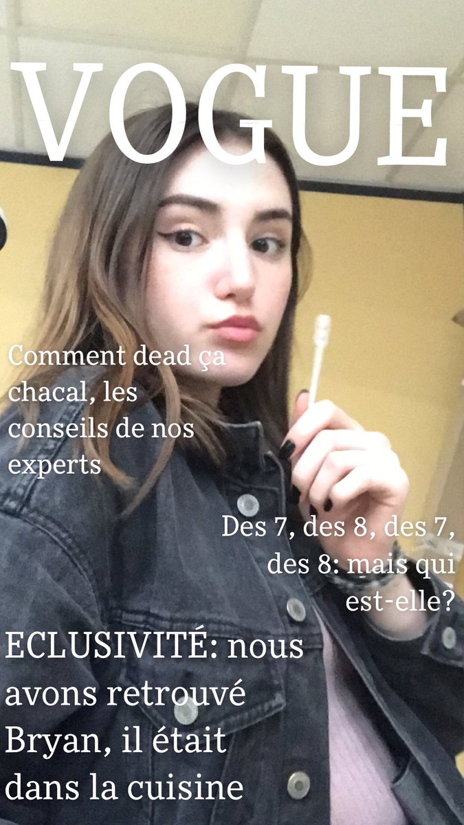 lucie_mourelon's tweet photo. #VogueChallenge lol https://t.co/oJ7K5WKkQP