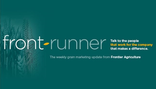 FrontierAg's tweet photo. We’ve just published the latest Frontrunner report, our weekly #grain marketing update covering #wheat, #barley, #oilseedrape, #pulses, #seed &amp; #fertiliser - now also available in audio: https://t.co/Y5rZCDU1GJ https://t.co/DaLVqEVEgF