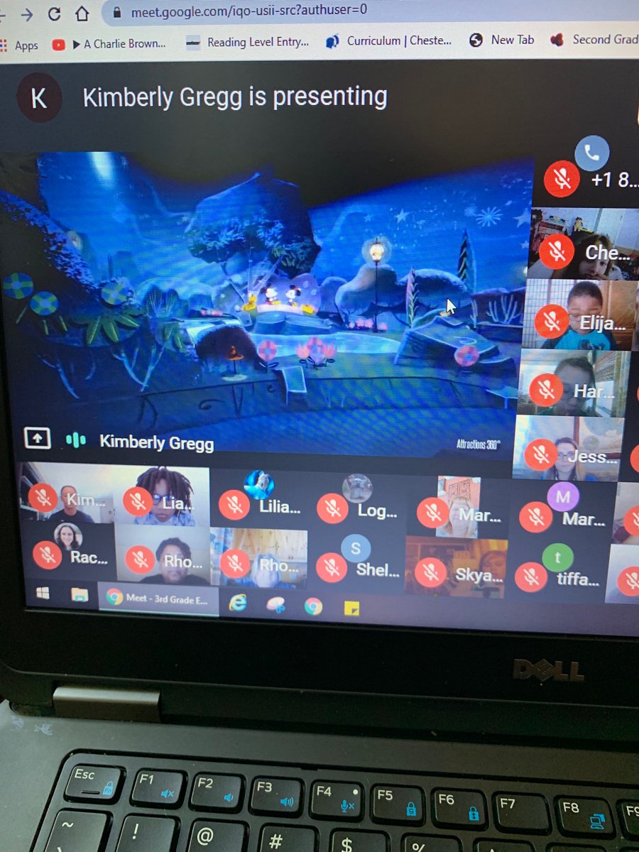 GRES_Principal's tweet photo. Such a fun time joining 3rd grade for their virtual field trip to Disney! #math #reading #fun #makingicecream #teamcurtis #oneccps https://t.co/ValmBoqylw