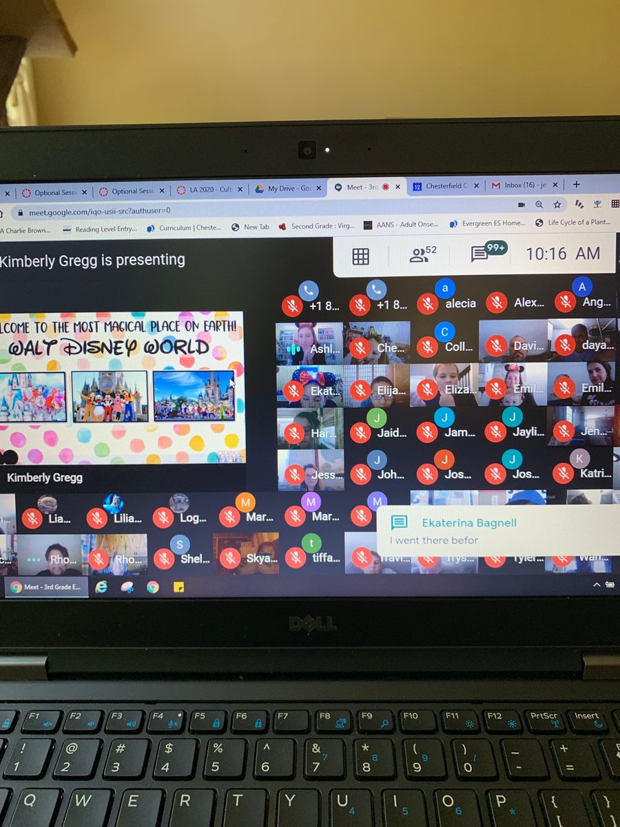 GRES_Principal's tweet photo. Such a fun time joining 3rd grade for their virtual field trip to Disney! #math #reading #fun #makingicecream #teamcurtis #oneccps https://t.co/ValmBoqylw