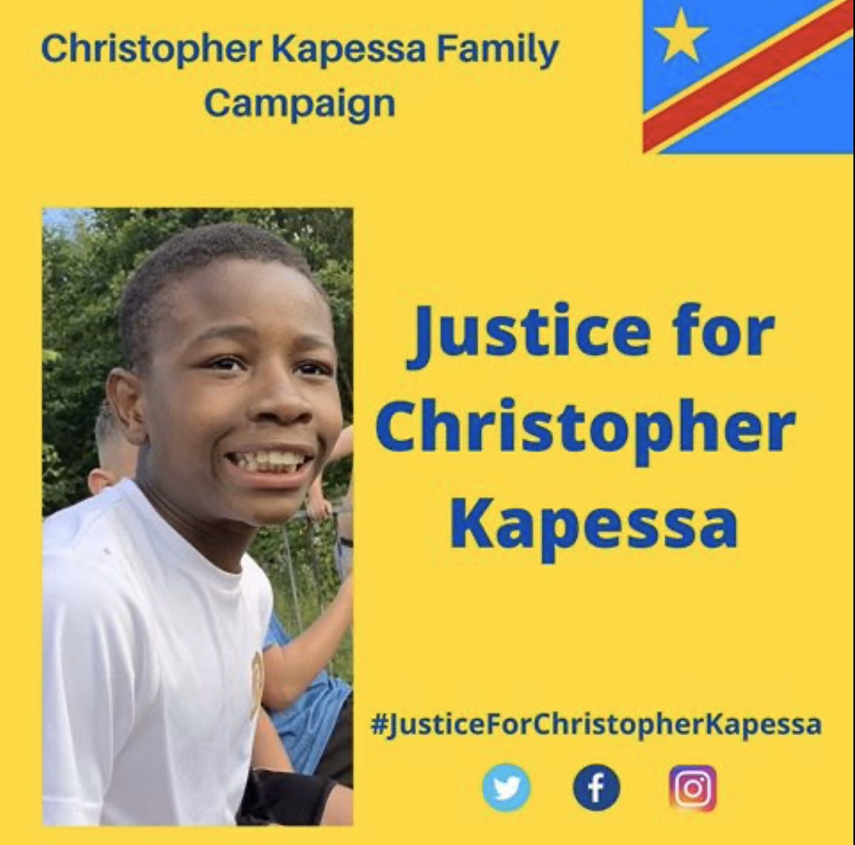 The family of #CHRISTOPHERKAPESSA demand #JusticeForChristopherKapessa a 13 yr old black child who was pushed into the River Cynon last yr Despite the CPS saying there was evidence of manslaughter, they refuse to prosecute #BlackLivesMatter #BlackLivesMatterUK  #justiceforshukri