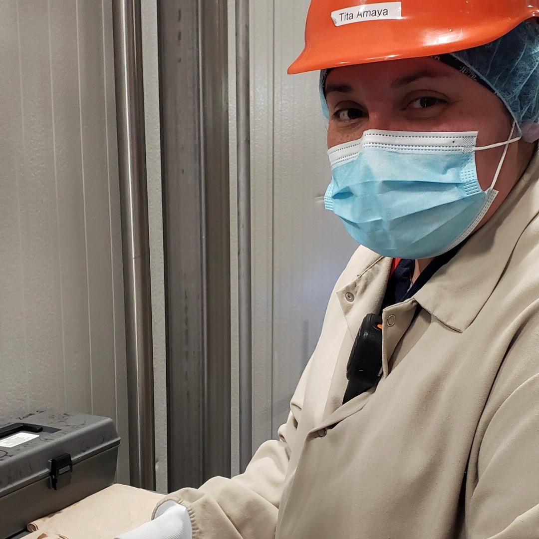 Tita Amaya is our 1st shift HACCP technician. She verifies Food Safety and Quality records for timeliness and ensures there are no missed checks or errors. “Tita is a Rockstar and keeps our department in compliance#LincolnPremiumPoultry #LPP #EssentialEmpolyees #MeatCanBeHeroes