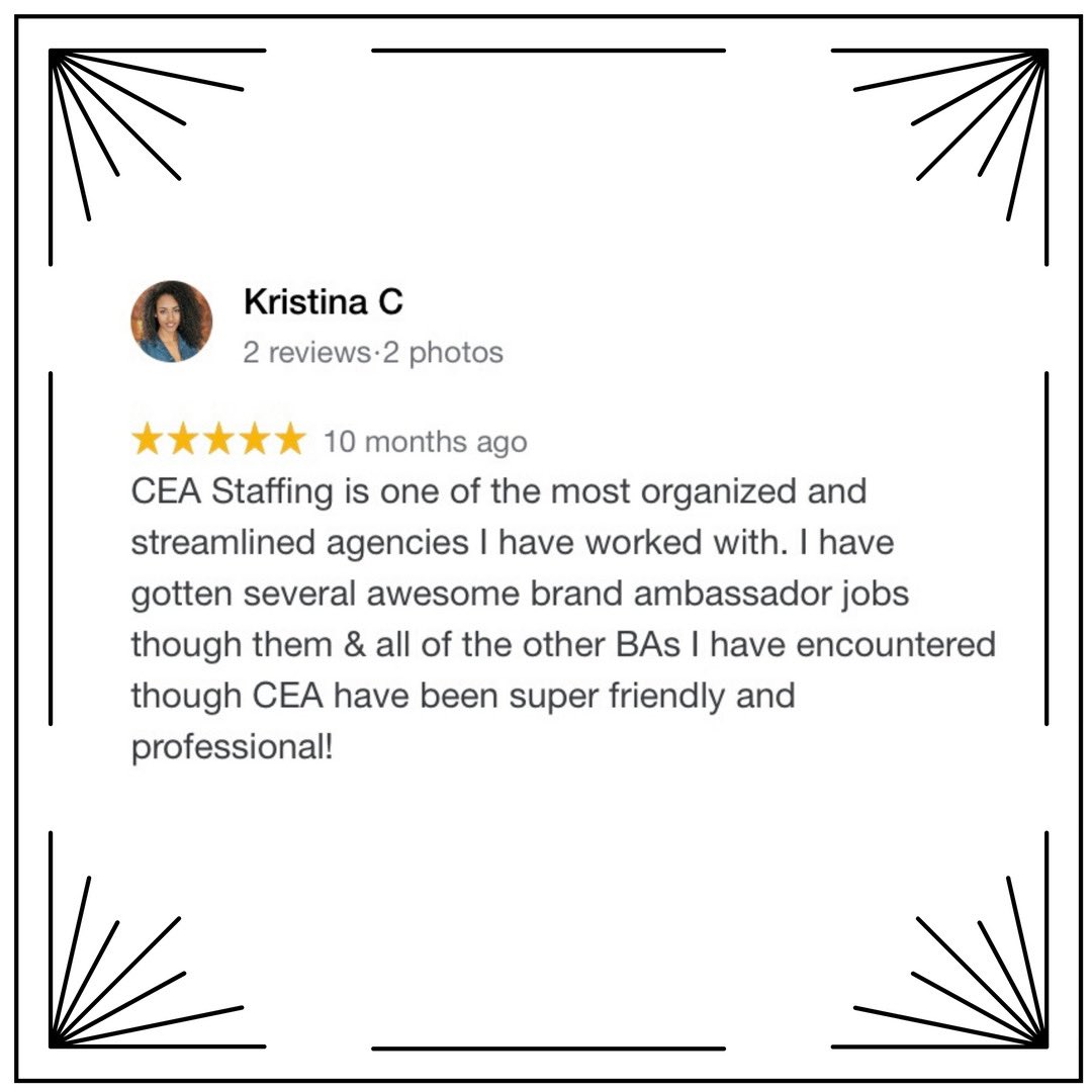 Happy Friday! We love hearing from our brand ambassadors! Thank you Kristina!