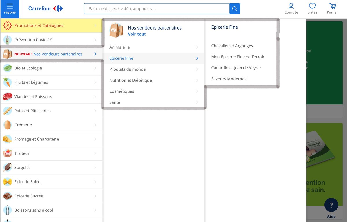 Dauvers70's tweet image. Comme révélé ici il y a 3 semaines, @CarrefourFrance inscrit son site ".fr" dans une logique de #marketplace. A suivre...  #ecommerce