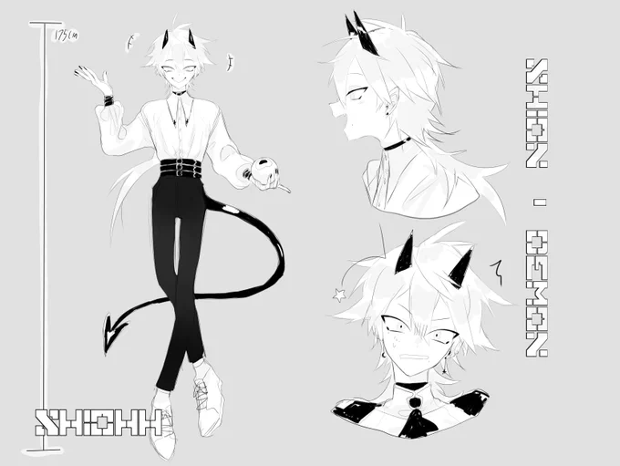 ?OC?
Sketch WIP of Shion's ref sheet~ 