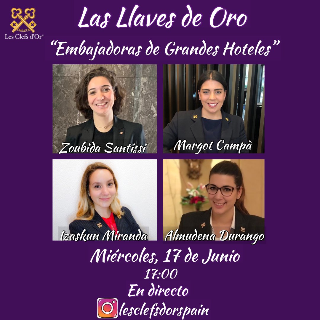 Nos os perdáis una apasionante entrevista a grandes Conserjes de algunos de los mejores hoteles de nuestro país. Síguela a través de nuestro Instagram lesclefsdorspain 
#yourkeytoeverything #yourkeytospain #lesclefsdor #lasllavesdeoro #inservicethroughfriendship