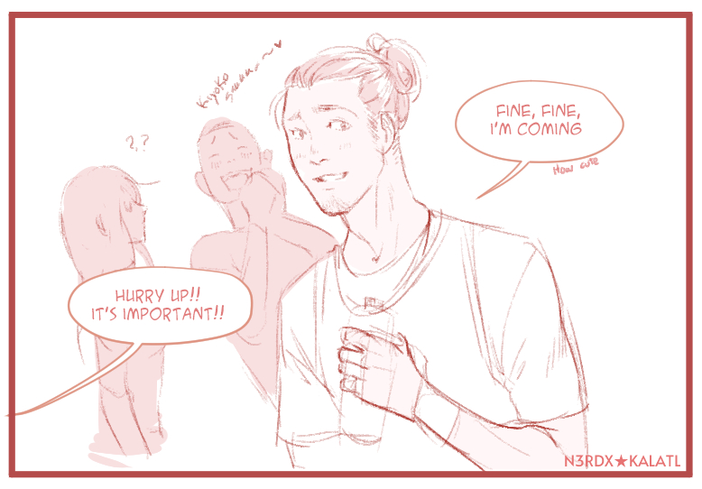 I've been reading way too many #asanoya fics, naturally I had to draw these two dorks
--
#Haikyuu #haikyuufanart