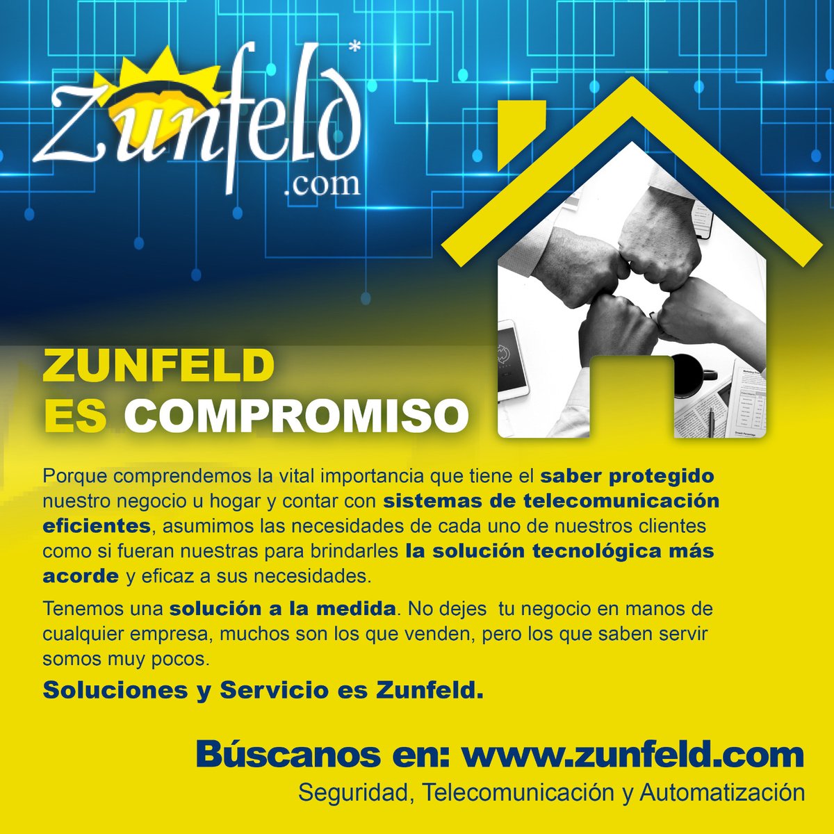 ZunfeldMX's tweet photo. Porque comprendemos la vital importancia que tiene el saber protegido nuestro negocio u hogar y contar con sistemas de telecomunicación eficientes, y eficaz a sus necesidades.

Visita nuestra página: https://t.co/S0zwc2ba53 https://t.co/ceLbai3Gdc