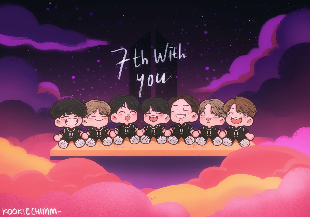 Happy 7years anniversary!! <a href="/BTS_twt/">방탄소년단</a> 
We love youuuuuuuuuu💜💜💜 
#7ToEternityWithBTS 
#일곱의_겨울과_봄_뒤에도_함께 
#7YearswithOurHomeBTS 
#BTS7thAnniversary