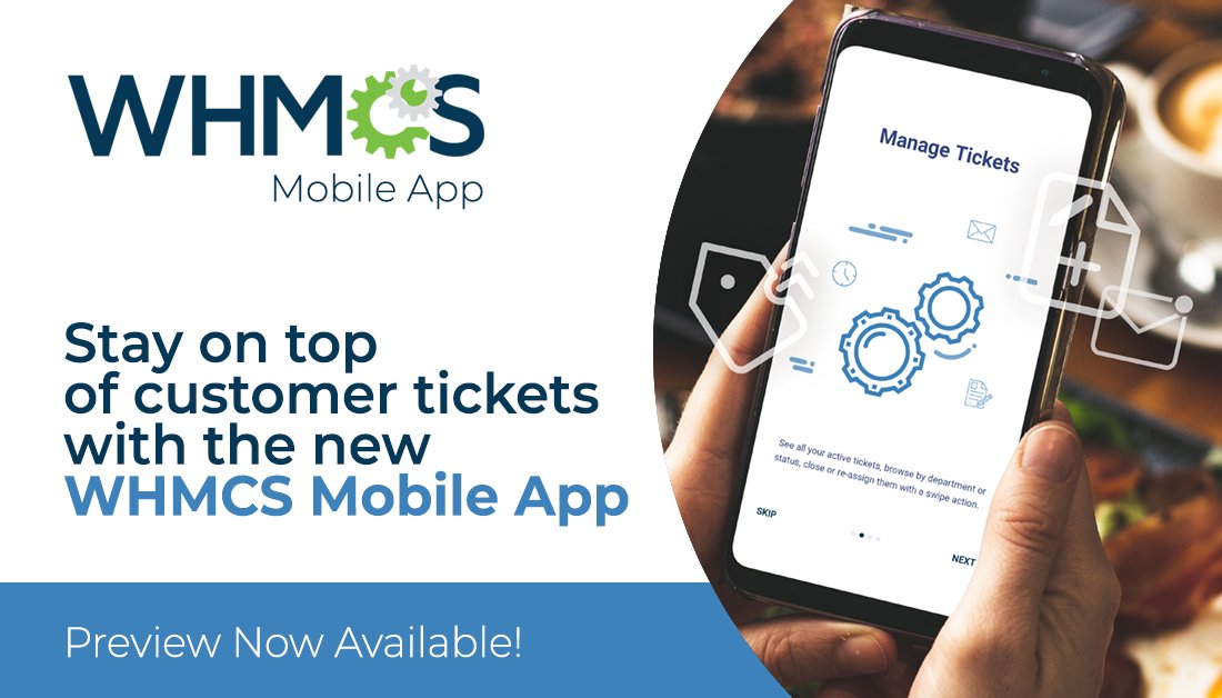 With the new WHMCS Mobile App, you can respond to support tickets, use predefined replies, setup multiple connection profiles and more. Get your hands on the Technical Preview now!📱🤚 Available from the Apple App and Google Play Store 👉🏽 whmcs.com/preview/mobile

#WHMCSMobile
