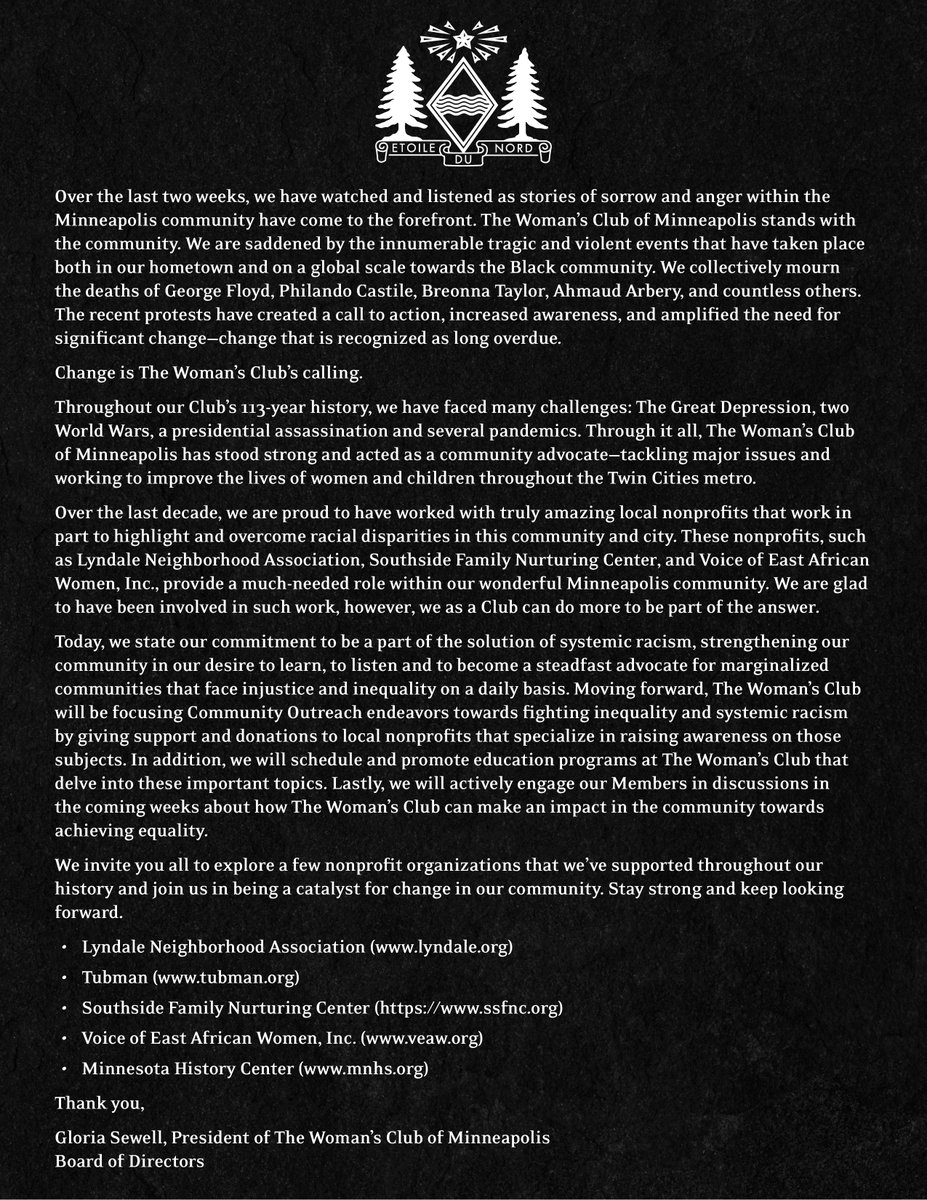 The Woman's Club (@mplswomansclub) on Twitter photo 