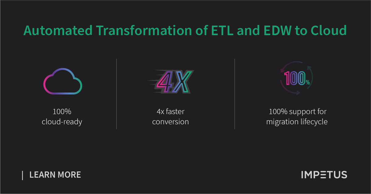 impetustech's tweet photo. Cloud is the new normal. Accelerate the business growth of your business with automated data and analytics transformation to the #cloud. Learn more- https://t.co/TnGnGClUCR #analytics #workloadtransformation https://t.co/PIlTrB9rJd
