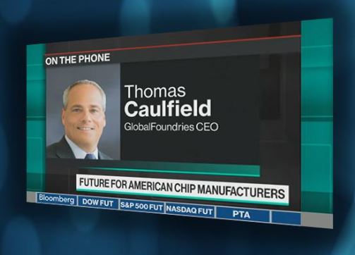 GlobalFoundries's tweet photo. GLOBALFOUNDRIES CEO Tom Caulfield appeared on @BloombergTV last night, to discuss the proposed #CHIPSforAmericaAct that would strengthen U.S. #semiconductor manufacturing and innovation. Segment begins at the 17m 20s mark. https://t.co/NNdSOgMWXo https://t.co/McKJmlDodn