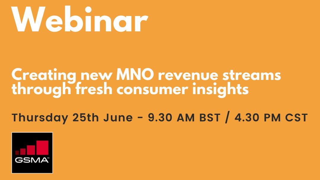 MaxaGroup's tweet photo. Webinar - in partnership with @mobileworldlive. Learn from Kantar TNS, Nexi and @DougGray_16 on how #mobile operators can create new revenue streams using fresh #consumer insights. Reserve your place: https://t.co/fDF2d8Xtic

#ecommerce #Contactlesspayment https://t.co/rulLABHmQg