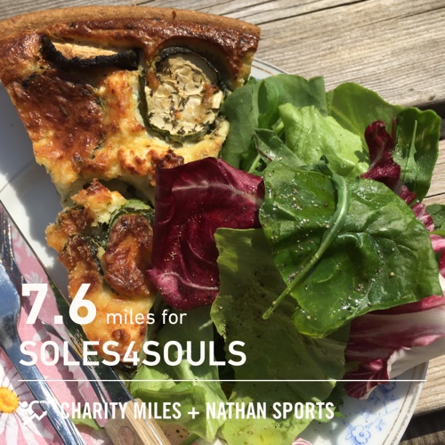 7.6 <a href="/CharityMiles/">Charity Miles</a> for <a href="/soles4souls/">Soles4Souls</a>.