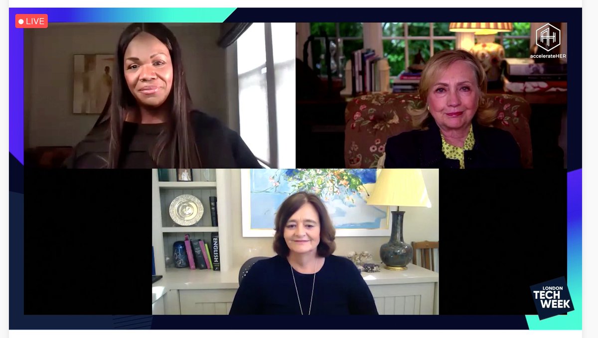 "This is a consciousness raising moment and turning point for America" Former Secretary of State <a href="/HillaryClinton/">Hillary Clinton</a> discusses the recent injustices and sense of change in the air - State of the World for Women by @accelerate_HER #LTWconnects <a href="/LauraJStebbing/">Laura Stebbing</a>