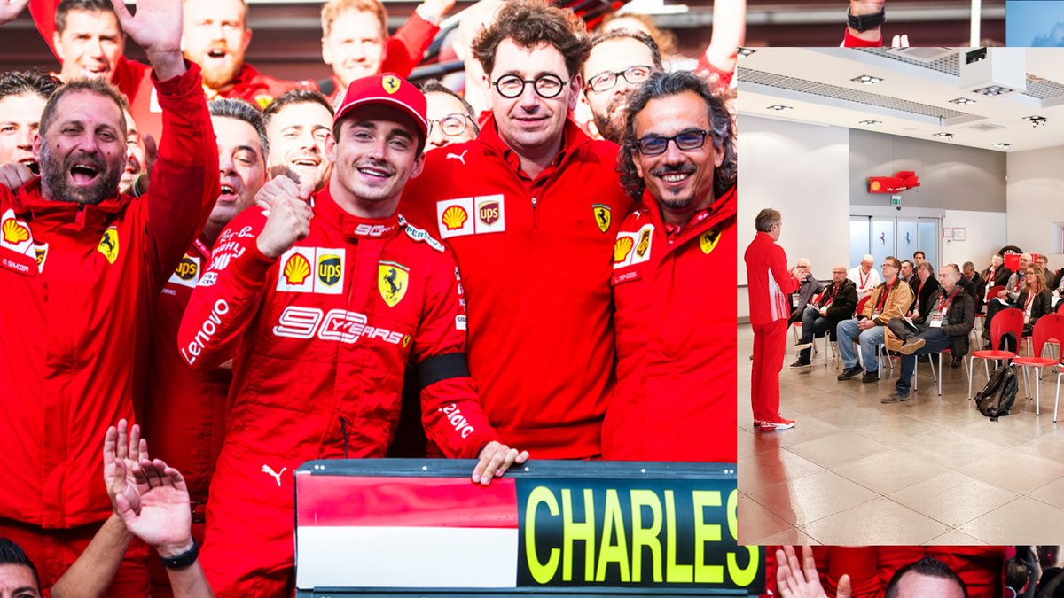 ScuderiaFerrari's tweet photo. .@Infor - Our technology and software partner 👌

Take a look at some of our 2019 memories before clicking the link below to find out more:
https://t.co/rIKxEOoSiT

#essereFerrari 🔴 https://t.co/JFdQQFFhJU