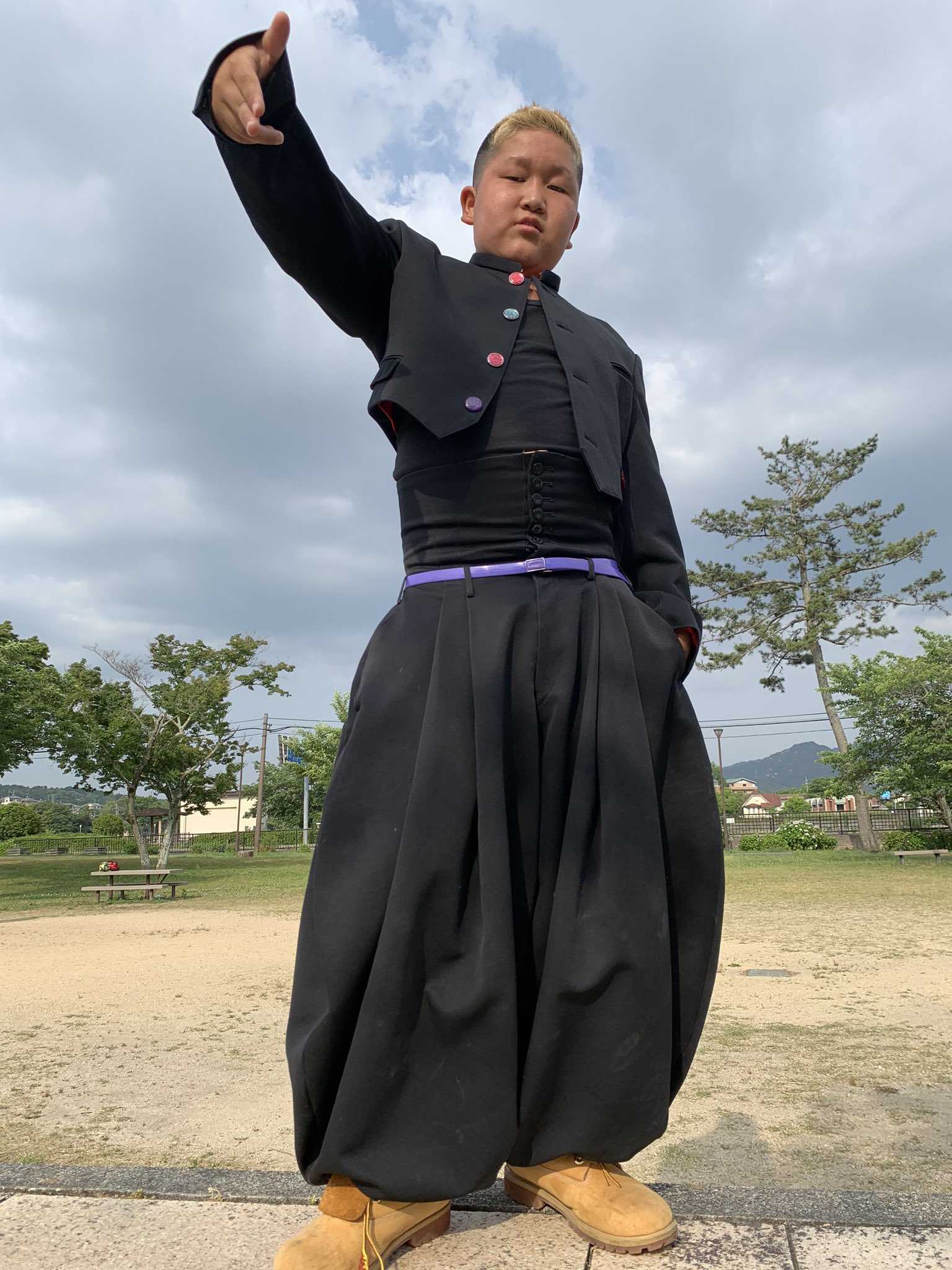 ボンタン 羅将 変形学生服 （ボンタン 「羅将」 ワタリ80cm 変形