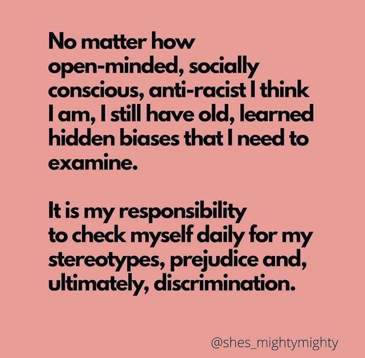 Ask yourself DAILY. Every. Single. Day. No matter how much we learn, or how much we think we know, we can always improve, always do better. Keep learning. #gender #birth #culture #LGBTQ #POC #Indigenous #disability #pregnancy #ethnicity #medicalcondition #diversity #age #religion