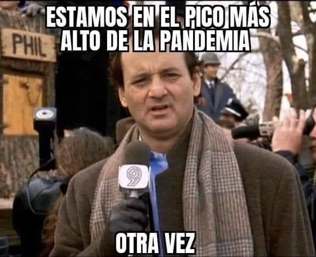 Como cuando vives en la película Groundhog Day
