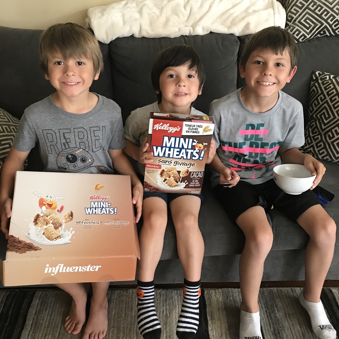 AStechey's tweet photo. Thank you @InfluensterCA and @miniwheats_ca for making my boys morning. They really enjoyed their surprise delivery of their #MiniWheatsUnfrostedCocoa #BigFoodForBigDays #gifted #giftedproduct @miniwheats_ca @Influensterca https://t.co/mR0zwaZArL