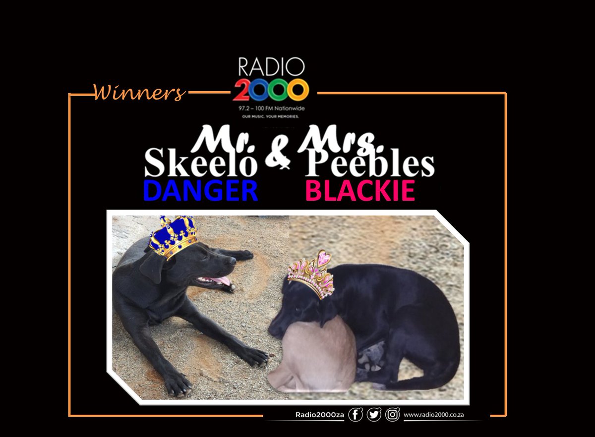 Radio2000_ZA's tweet image. Here are your #PawParade winners!

Thank you so much for participating.