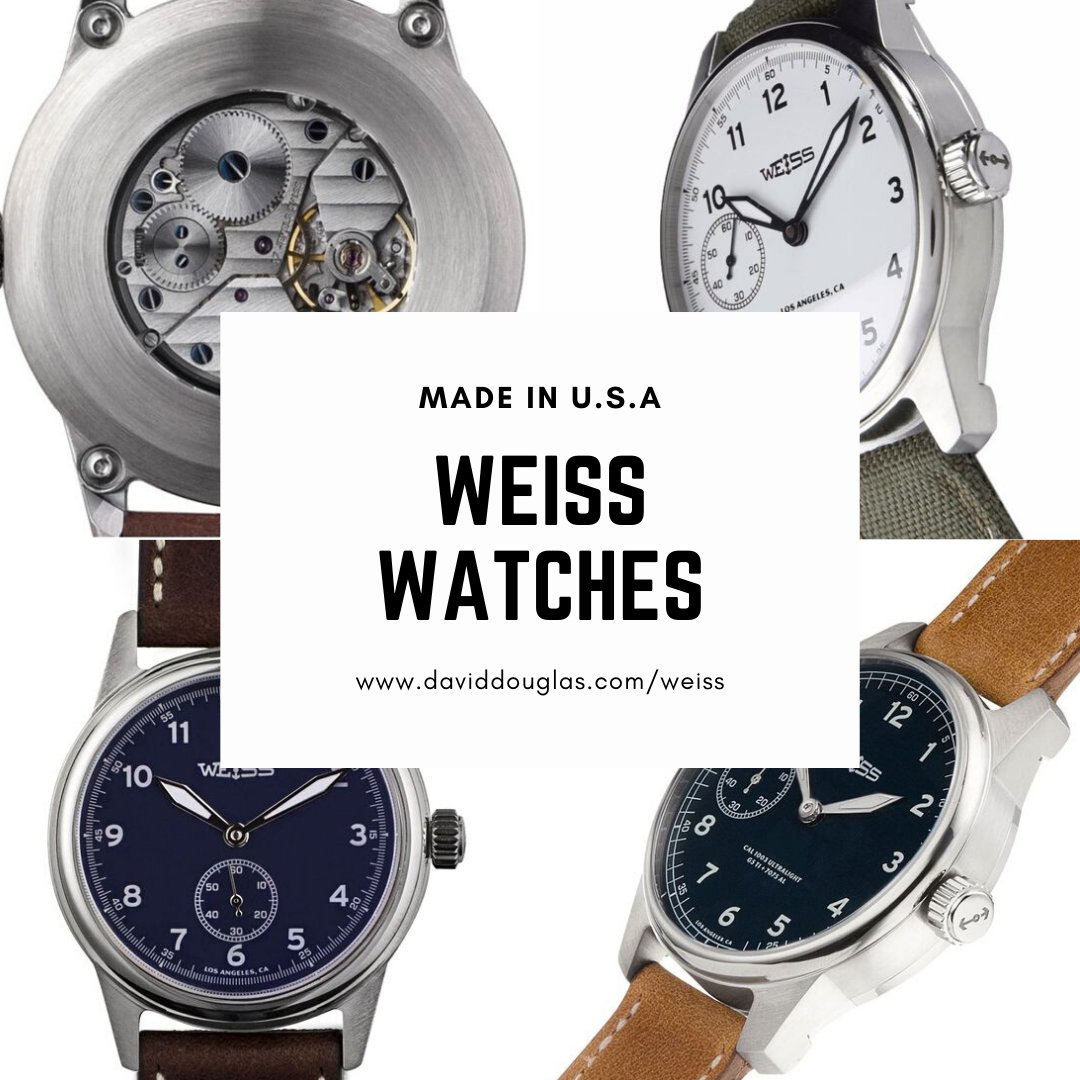DavidDouglasDia's tweet photo. Surprise dad with a Weiss watch this Father’s Day! American made in Los Angeles, California. Shop online now and enjoy free shipping!
https://t.co/CbsnRyS5zQ
•
•
•
#weisswatches #americanmade #fathersday https://t.co/1A4knBTUXM