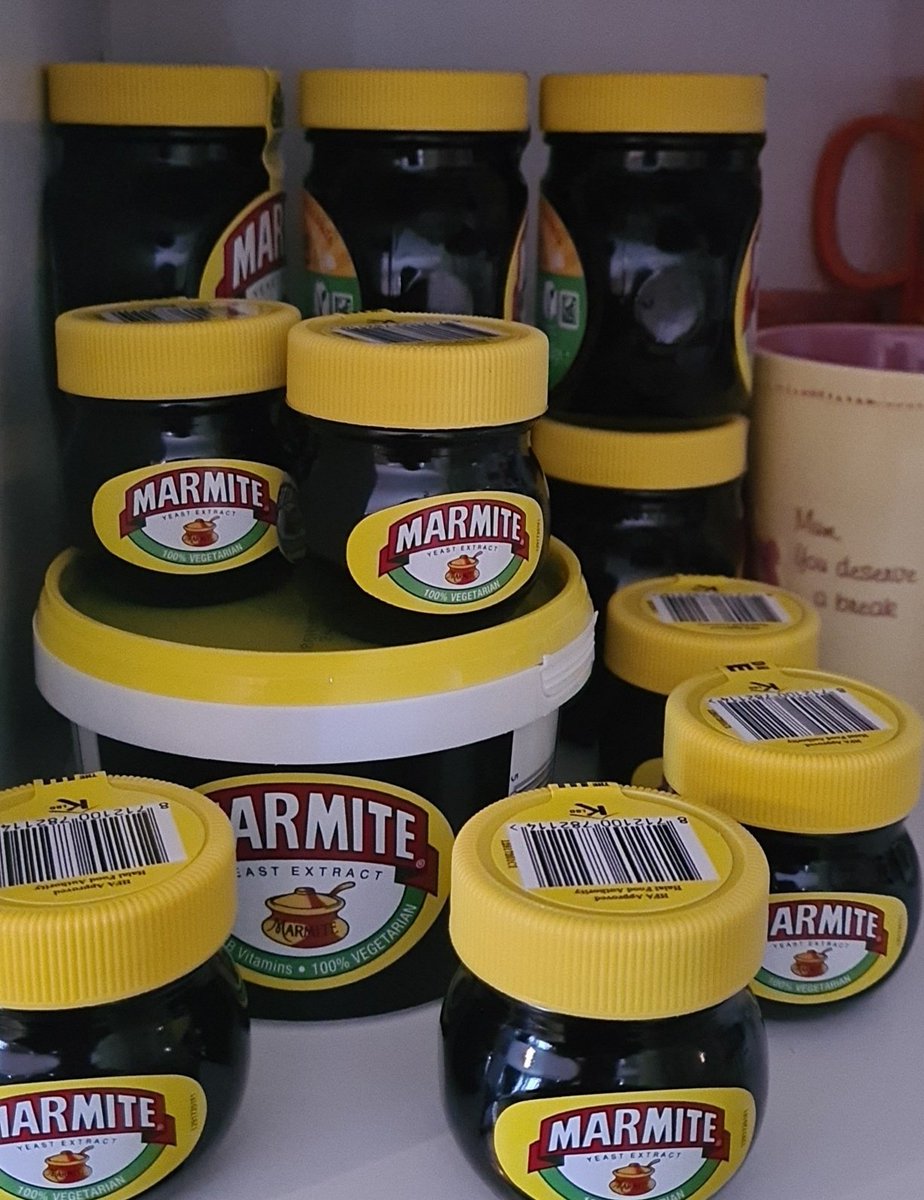 loubex_86's tweet image. I have the best family and friends and now a marmite cupboard 🥰 🤣

#panicover #marmite #noshortagehere