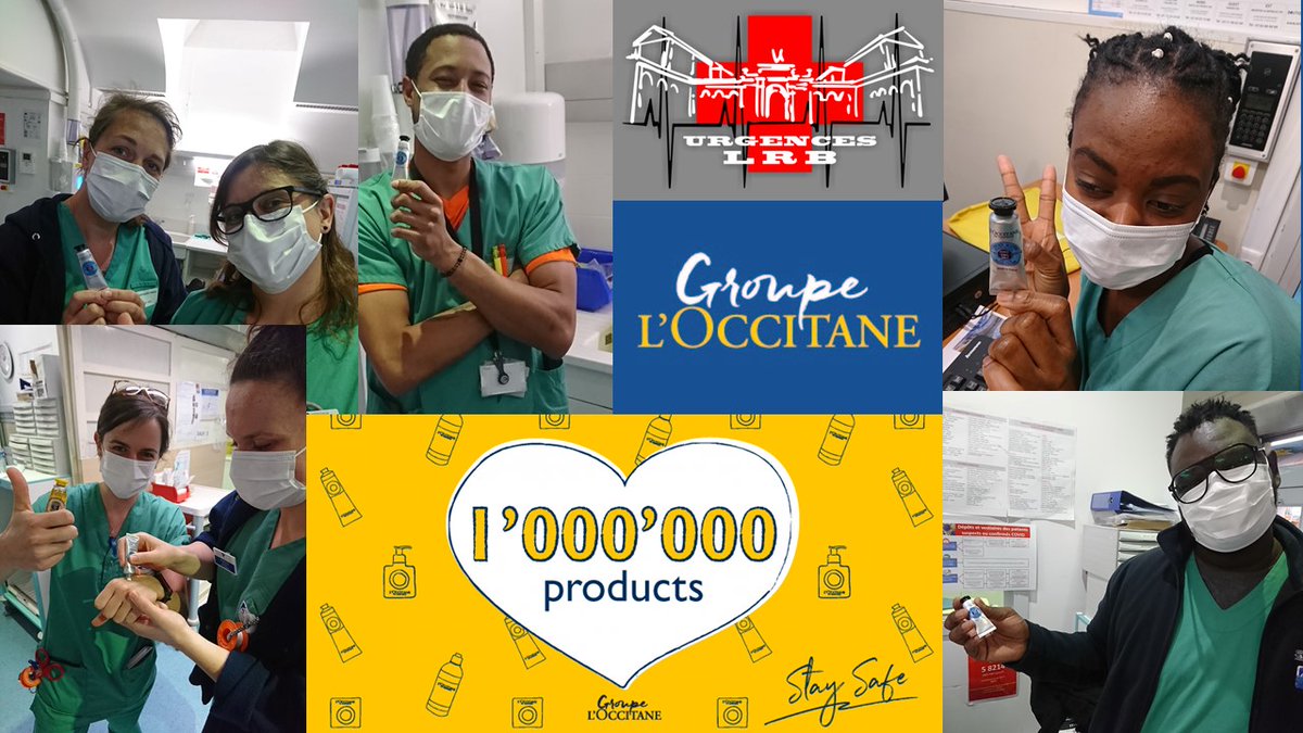 UrgencesLRB's tweet photo. Merci @LOccitane_FR pour leur don. Les mains des personnels soignants vous remercient!
https://t.co/DcNNQdmcmv https://t.co/zhIjCg9dxZ
