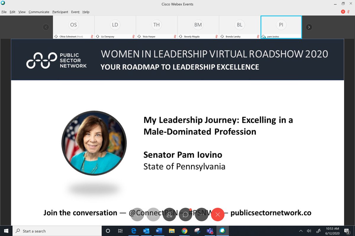 Senator Pam Iovino (Archived) (@senatoriovino) on Twitter photo Thank you to <a href="/ConnectPSN/">PublicSectorNetwork</a> for hosting me as a guest speaker at your Women in Leadership Virtual Roadshow's webinar for women in the public sector. Happy to share stories from my leadership journey in male-dominated professions - the military & now elected office 💪👩#PSNWiL Thank you to <a href="/ConnectPSN/">PublicSectorNetwork</a> for hosting me as a guest speaker at your Women in Leadership Virtual Roadshow's webinar for women in the public sector. Happy to share stories from my leadership journey in male-dominated professions - the military & now elected office 💪👩#PSNWiL