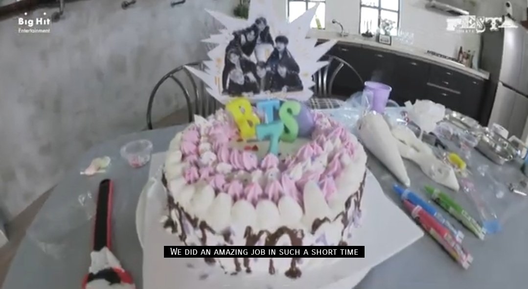 BTS 1st BTS 7th anniversary anniversary cake cake #7ToEternityWithBTS