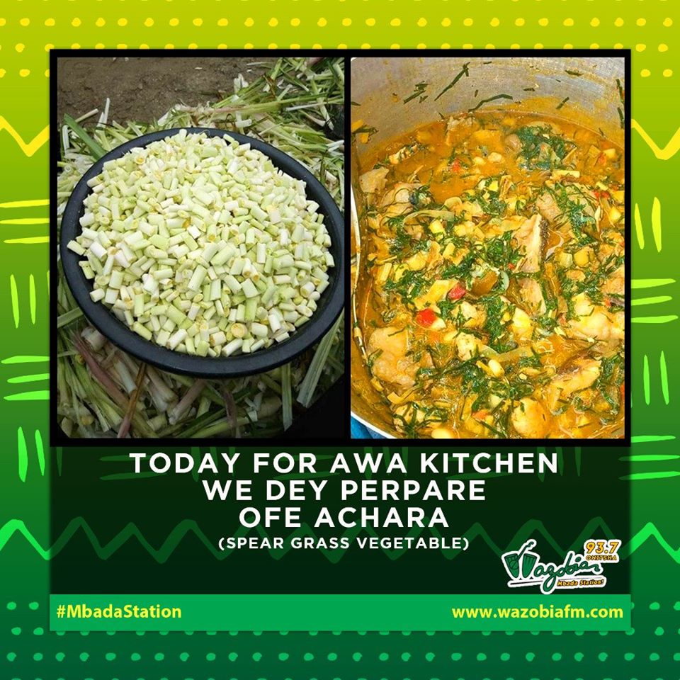 WazobiaOnitsha's tweet photo. #AwaKitchen Wit #Chef_Akwaugo @tochi_wazobia 2pm-6pm
#WeDeyCook: OFE ACHARA
Listen online via https://t.co/a0MZV6pzSo (Choose Onitsha)
cc: Gochu Enwereji
Mimz Amar
#Chef_Akwaugo1 https://t.co/oJd1hJFxd1