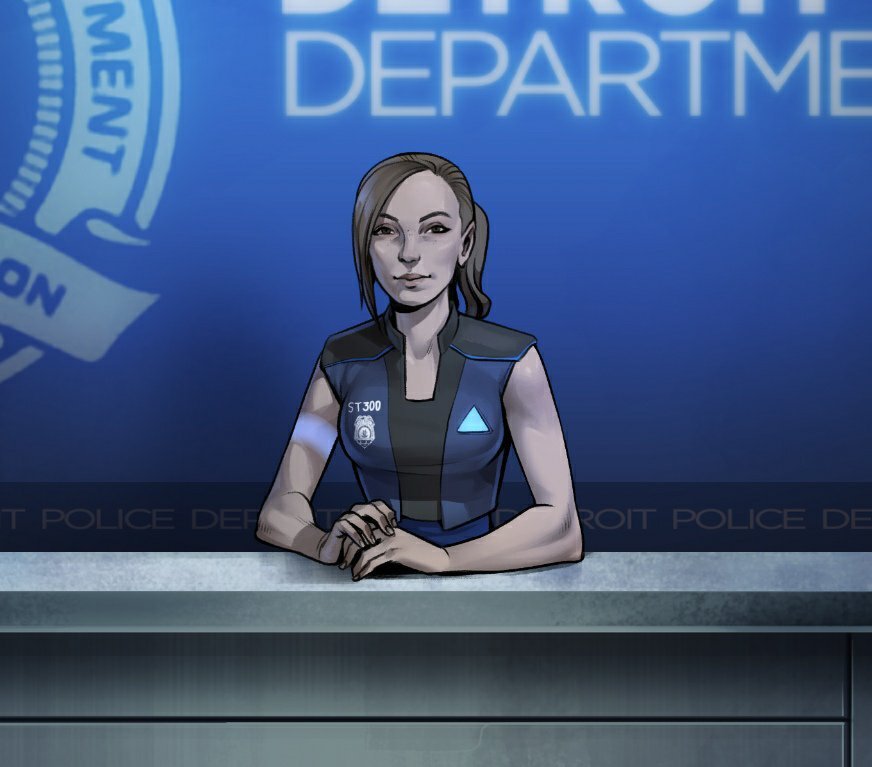 #detroit2034 #ST300

The poll on Patreon where we were choosing a name for the android that greets the player in the police station has come to an end. 

Meet Ruth, the new ST300.
Please, be nice to her!