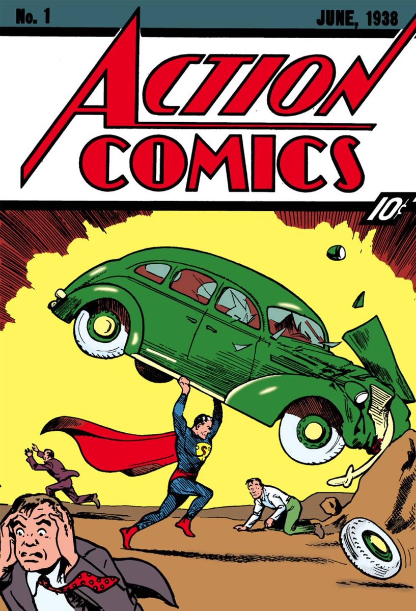 ¡Hoy celebramos el #supermanday! En 1933, Jerry Siegel y Joe Shuster, de Cleveland, crearon uno de los superhéroes más universales. No fue hasta el 1938, con Action Comics, que alcanzó el éxito. ¡Ese primer número se vendió hace 6 años por 3'2 millones de dólares! 🤑 #superman