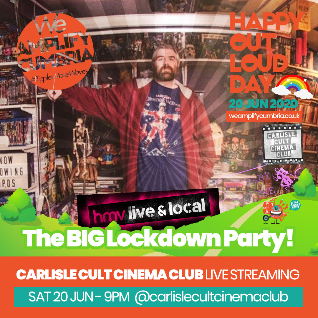 AmplifyCumbria's tweet photo. Happy Out Loud Day! 20 JUN...
#CarlisleCultCinema #WordForWordTheatre
FREE party guide and craft pack at: https://t.co/Fnk2xAxMty
More acts to follow...
#WeAmplifyCumbria #RipplesMakeWaves #HappyOutLoud #HappyHeroes #Cumbria #VirtualParty #HouseParty https://t.co/bcIB2JPRVh