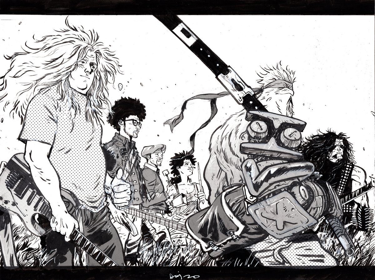 Murder Falcon/Seven Samurai homage commission! 