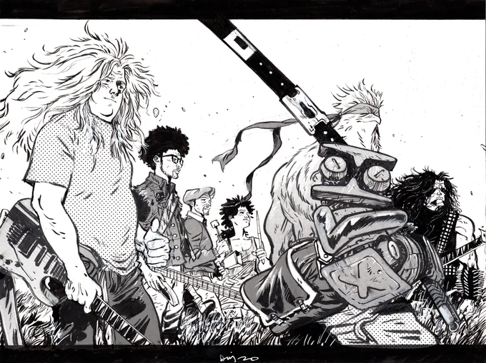 Murder Falcon/Seven Samurai homage commission! 