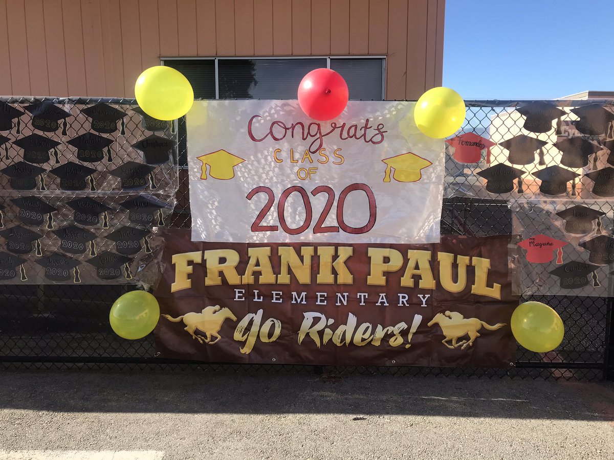 frankpaulriders's tweet photo. Congratulations 6th Graders c/o 2020! You are Rider Pride. Good luck to all of you.  @AlisalUSD @AUSD_FRCs @AlisalBT @riderpride https://t.co/mQNgqzTLCw