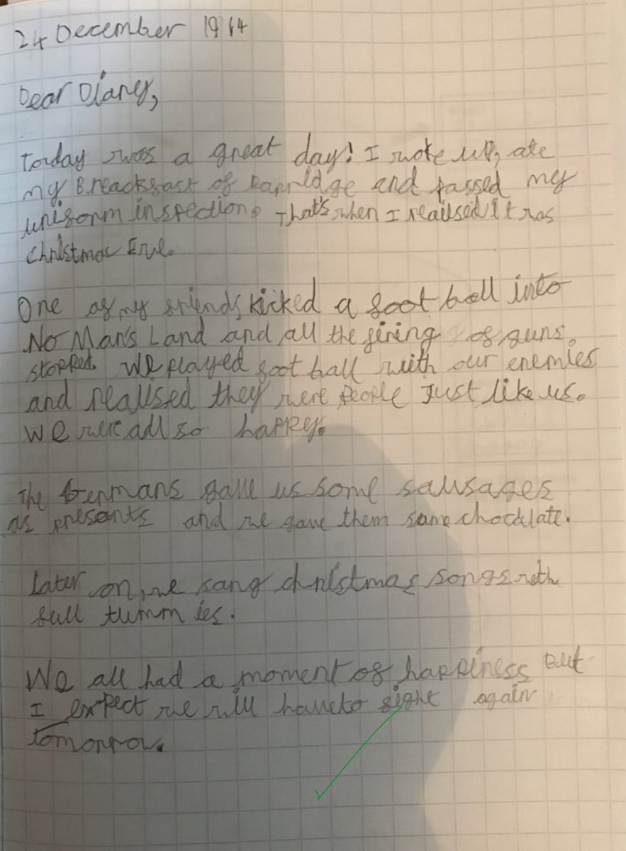 walton_primary's tweet image. Foxes have written some great diaries as World War One soldiers! @Cornerstonesedu #FallenFields #homelearninguk