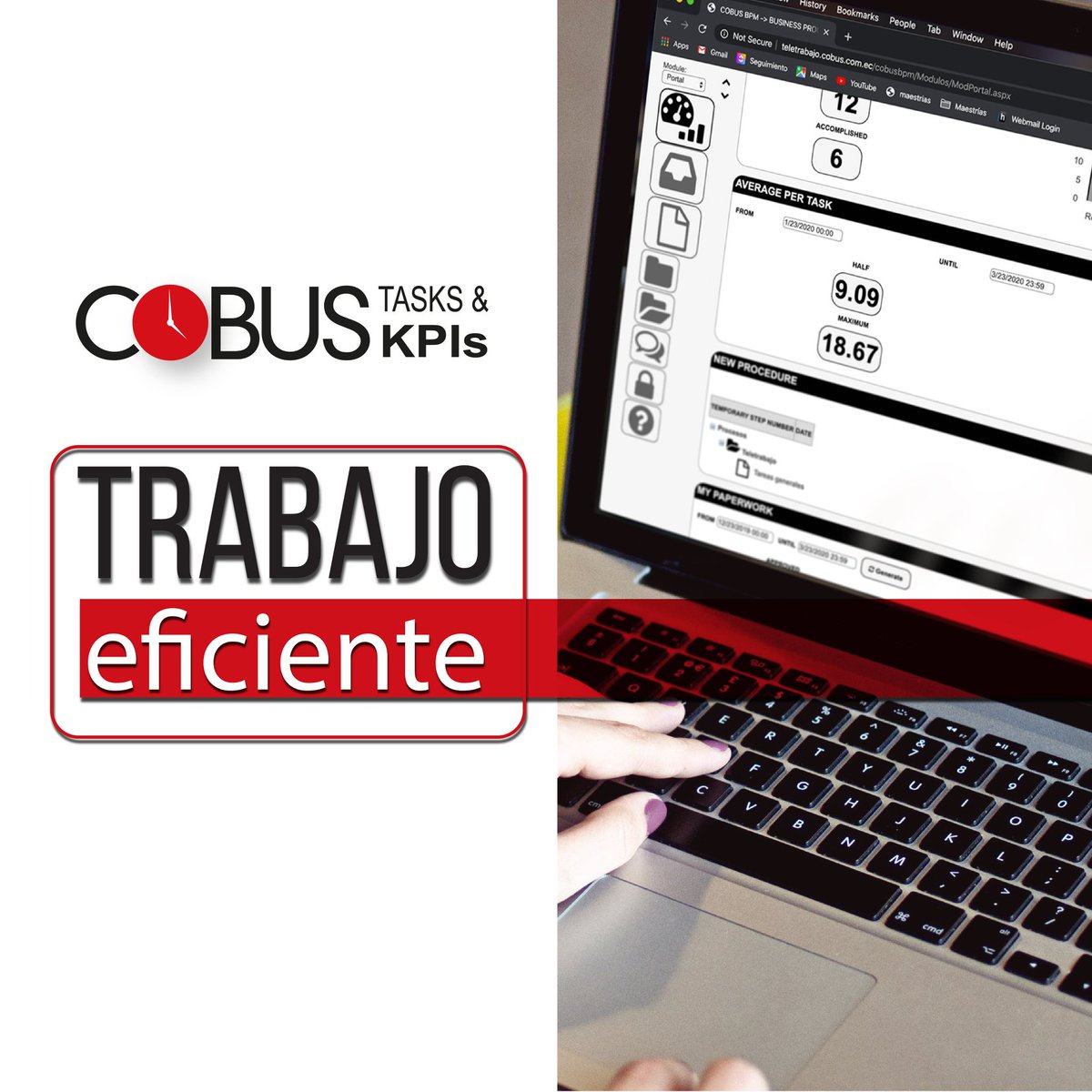 COBUSBPM's tweet photo. Te ofrecemos una solución para trabajar eficientemente desde CASA o PRESENCIAL. Con COBUS Tasks and KPI´s podrás crear tareas, dar seguimiento en tiempo real y acceder a reportes que medirán la eficiencia de tu equipo de trabajo. 
📞al 0998160114 o 🔗https://t.co/TKQ8OC4udi https://t.co/qx4QqkmvQv