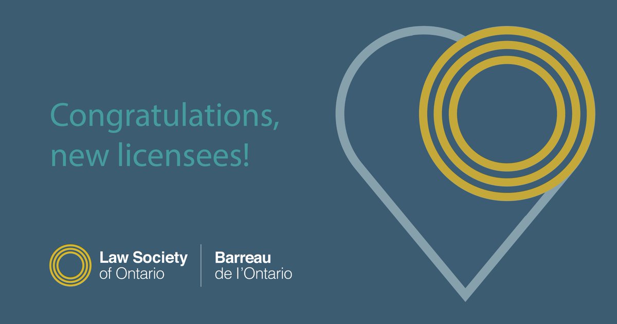 LawSocietyLSO's tweet photo. Congratulations &amp; welcome! This week 651 licensing candidates will be called to the bar. Administrative calls will occur weekly from now until the end of summer. Check your online account for confirmation.  Those licensed each week will be notified over the weekend.  1/2 https://t.co/3AeCJKZ48w