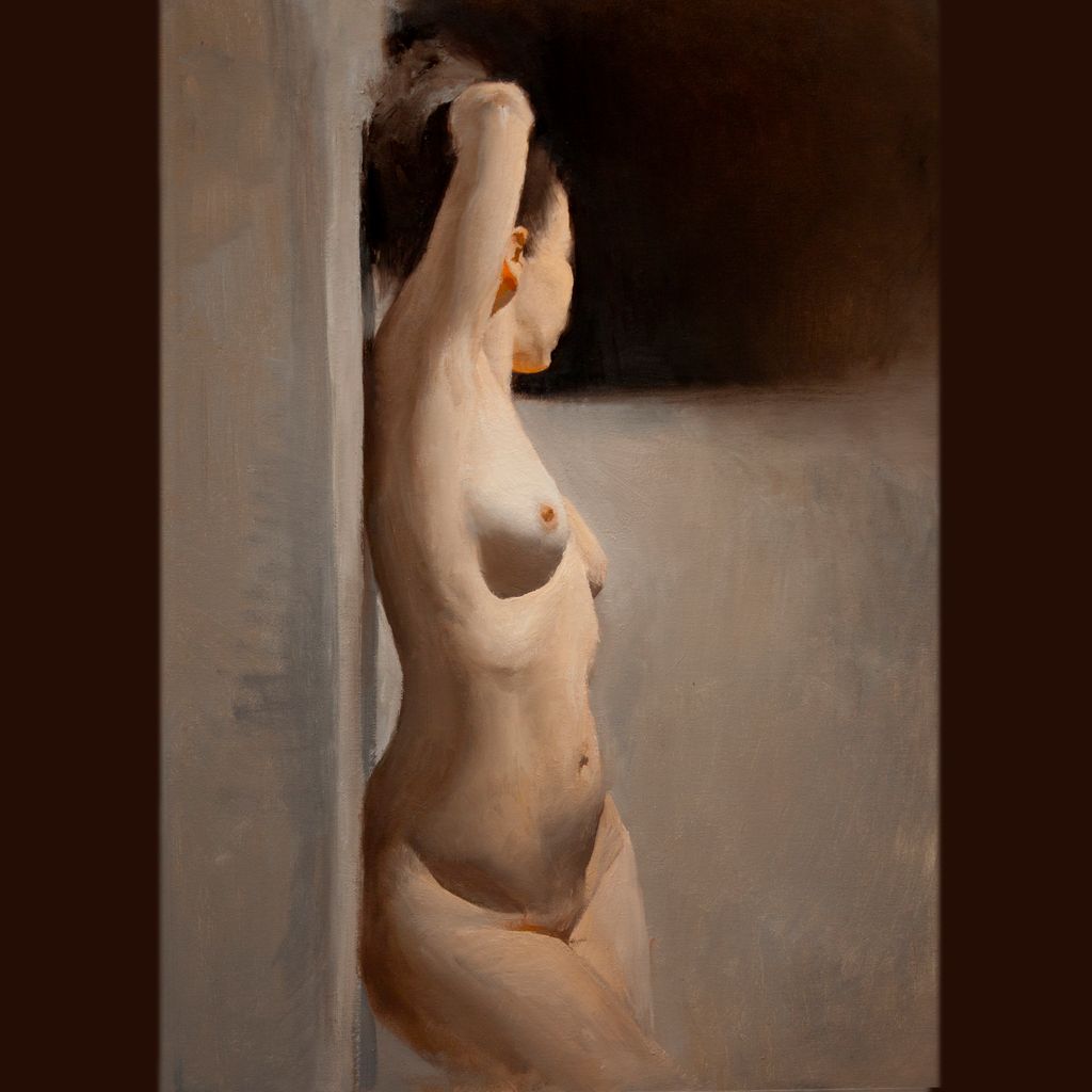 New work from LARA tutor and student @charliepickardartist, completed in term 1 at #LARA this year. Fantastic rhythm and temperate palette 
.
.
.
#FigurePainting #LifeDrawing #PaintfromLife #Atelier #Sightsize #ArtSchoolLondon #Realism #RepresentationalArt #LondonPainter #Zorn